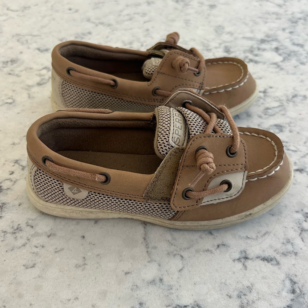 Sherry shoresider Tan Leather Slip-On Shoes worn once